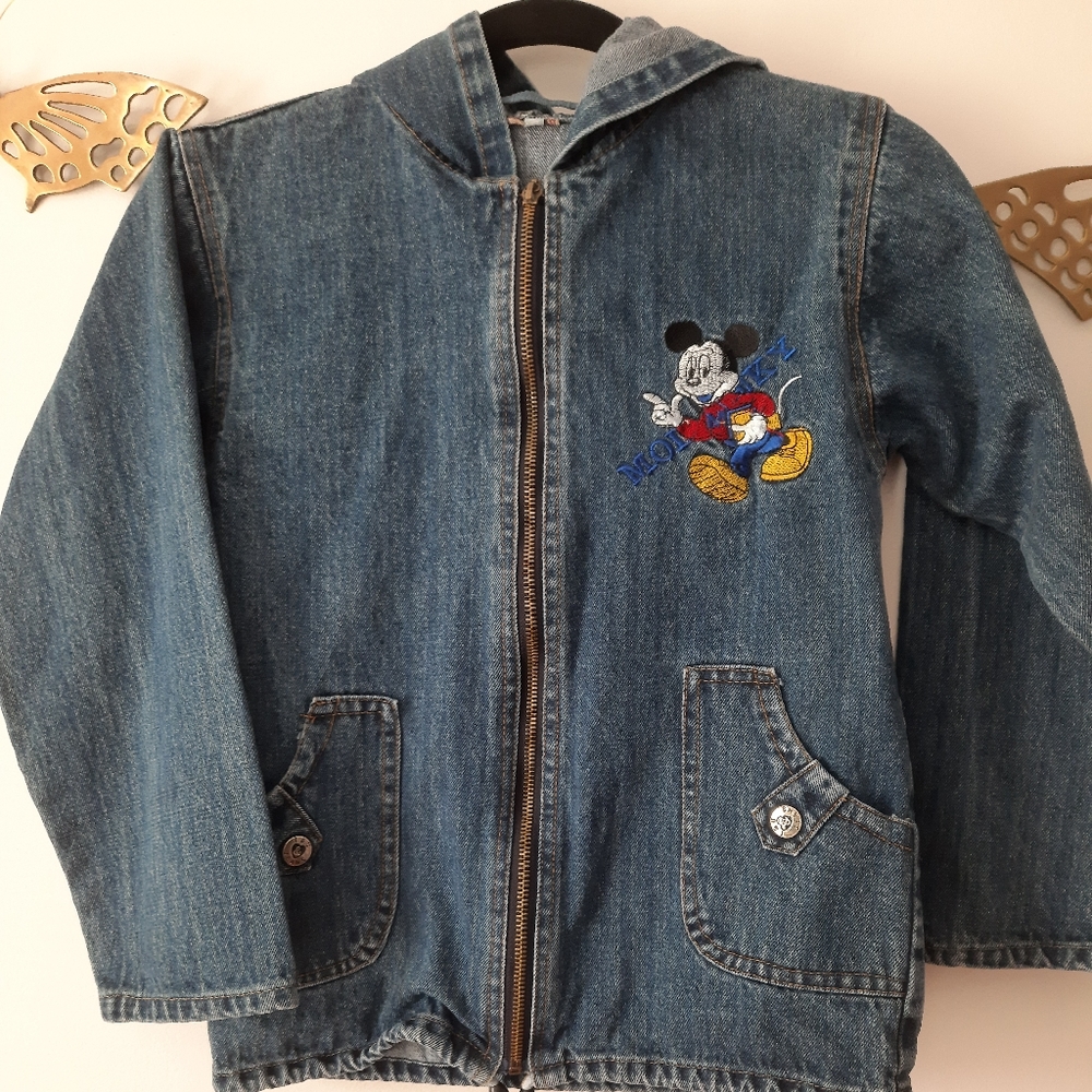 Vintage mickey mouse denim jacket